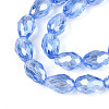 Electroplate Glass Beads Strands EGLA-R008-11x8mm-6-3
