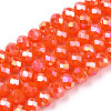 Electroplate Glass Beads Strands EGLA-A044-P4mm-B03-1