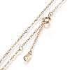 Brass Micro Pave Clear Cubic Zirconia Double Letter Pendant Necklaces NJEW-Z010-17-3