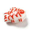 Handmade Printed Porcelain Beads PORC-F005-03C-2