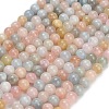 Natural Morganite Beads Strands GG-G476-8mm-01-2