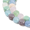 Electroplate Glass Beads Strands GLAA-Q098-B01-01-3