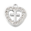 UV Plating Alloy Crystal Rhinestone Pendants RB-CBAD37D-33P-1