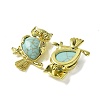 Synthetic Turquoise Pendants KK-F888-02G-25-2