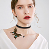 2Pcs Alloy & Black Velvet Heart Pendant Double Layer Choker Necklaces NJEW-WH20002-11C-4