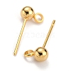 304 Stainless Steel Ball Post Stud Earring Findings X-STAS-Z035-01G-C-2