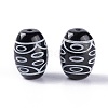 Tibetan Style dZi Beads TDZI-Z001-07-2