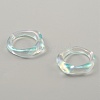 Candy Color Plastic Twist Wave Finger Ring for Women RJEW-WH0004-26A-2