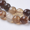 Natural Agate Beads Strands X-G-G580-8mm-10-3