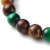 Natural Tiger Eye Beads Stretch Bracelets BJEW-JB06386-4