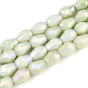 Anti-Tarnish Electroplate Glass Beads Strands X-GLAA-T025-13A-04-1
