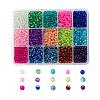 Spray Painted Crackle Glass Beads Strands CCG-JP0001-03A-1