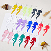 FIBLOOM 10 Pairs 10 Colors Acrylic Dangle Earring EJEW-FI0002-33-5