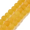 Natural Dyed White Jade Beads Strands G-M402-B01-2