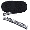 Polyester Flower Lace Ribbon OCOR-CY0004-21-7