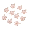 Light Gold Plated Alloy Enamel Pendants X-ENAM-R136-17A-6