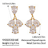 304 Stainless Steel Dangle Stud Earrings CT6883-2-1