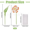 2Pcs Glass Flower Display Decorations AJEW-CO0001-04B-2