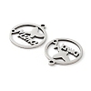 Non-Tarnish Mother's Day 201 Stainless Steel Pendants STAS-A090-22P-2