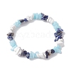 Natural Gemstone Stretch Bracelets for Women BJEW-JB10995-01-1