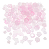 10Sets 200G Transparent Acrylic Frosted Beads FACR-HS0001-02A-1