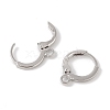 Brass Hoop Earrings Finding KK-Q822-01P-2