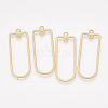 Smooth Surface Alloy  2-Loop Link Pendants PALLOY-T067-54MG-1