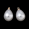 ABS Plastic Pearl Pendants FIND-Z105-03H-01G-1