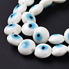 Handmade Evil Eye Lampwork Beads Strands LAMP-E030-03E-4