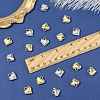 80Pcs 2 Colors CCB Plastic Charms CCB-FS0001-15-5