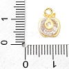 Brass Micro Pave Cubic Zirconia Pendants KK-A240-10G-3