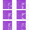 Acrylic Earring Handwork Template TOOL-WH0153-005-3