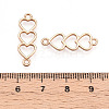 Tibetan Style Alloy Connector Charms PALLOY-R143-14KCG-3