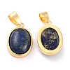 Natural Lapis Lazuli Pendants G-B012-10G-01-3