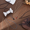 40Pcs 5 Colors Adjustable Waxed Cotton Cord Necklace Making AJEW-UN00045-2