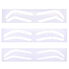 24Pcs 3 Styles Plastic Eyebrow Tattoo Practice Skin AJEW-CP0009-58A-7