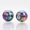 Christmas Electroplate Glass Beads LS-X-EGLA-R113-07D-2