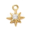 925 Sterling Silver Clear Cubic Zirconia Star Charms STER-U009-06G-01-1