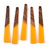 Opaque Resin & Walnut Wood Big Pendants X-RESI-TAC0017-46-C02-3