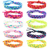 Polyester Braided Woven Cord Bracelet PW23071089325-1