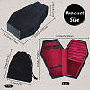 1Pc Coffin Shaped Velvet Jewelry Storage Boxes DARK-BBC0001-01-2