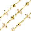 Handmade Faceted Natural White Jade Beaded Chains CHC-L050-02G-04-1