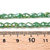 Opaque Solid Color Electroplate Glass Beads Strands LS-EGLA-N013-P4mm-B04-4