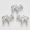 Tibetan Style Alloy Pendants TIBEP-T009-04AS-RS-1