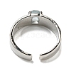 Natural Gemstone Adjustable Rings RJEW-K269-12P-4