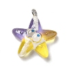 Ocean Theme Transparent Resin Cartoon Pendants CRES-F024-01G-1