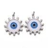 Brass Enamel Pendants KK-F821-50P-1