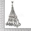 Tibetan Style Alloy Curb Chain Tassel Big Pendants FIND-K013-01AS-09-3