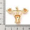 Brass Micro Pave Cubic Zirconia Pendants KK-P250-11G-3