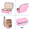 PU Leather Jewelry Storage Box LBOX-TAC0001-01D-12